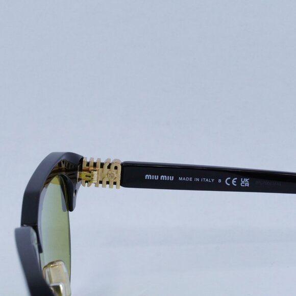 Miu Miu MU09ZS 1AB07O Sunglasses Black Aviator Frame main image 4